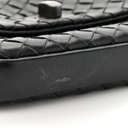 Bottega Veneta Nappa Intrecciato Turnlock Coin Pouch Black 10 of 12