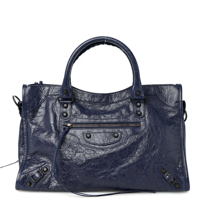 Balenciaga Agneau Arena Classic Hardware Medium Le City Dark Maree 1 of 9