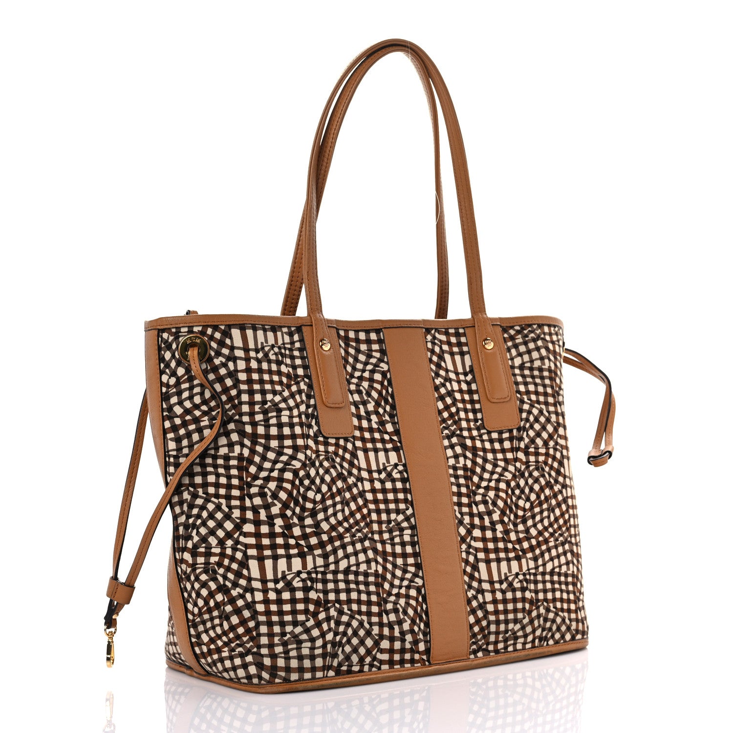 MCM Visetos Medium Project Reversible Shopper Tote Cognac 10 of 20