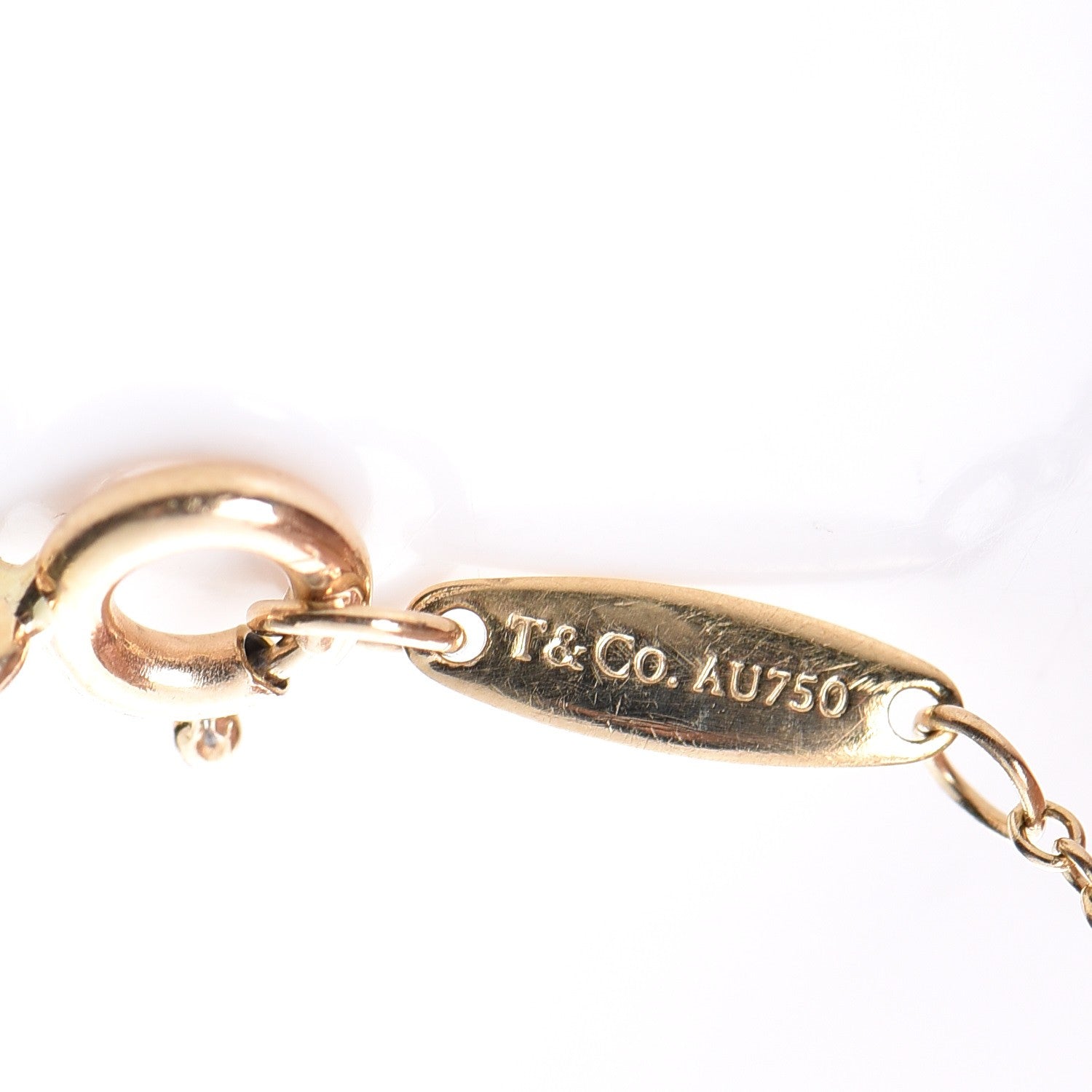 Tiffany 18K Yellow Gold Diamond .08ct Elsa Peretti Diamonds by the Yard Bracelet 6 of 8