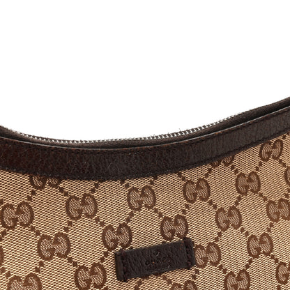 Gucci Monogram Medium Half Moon Hobo Dark Brown 10 of 10