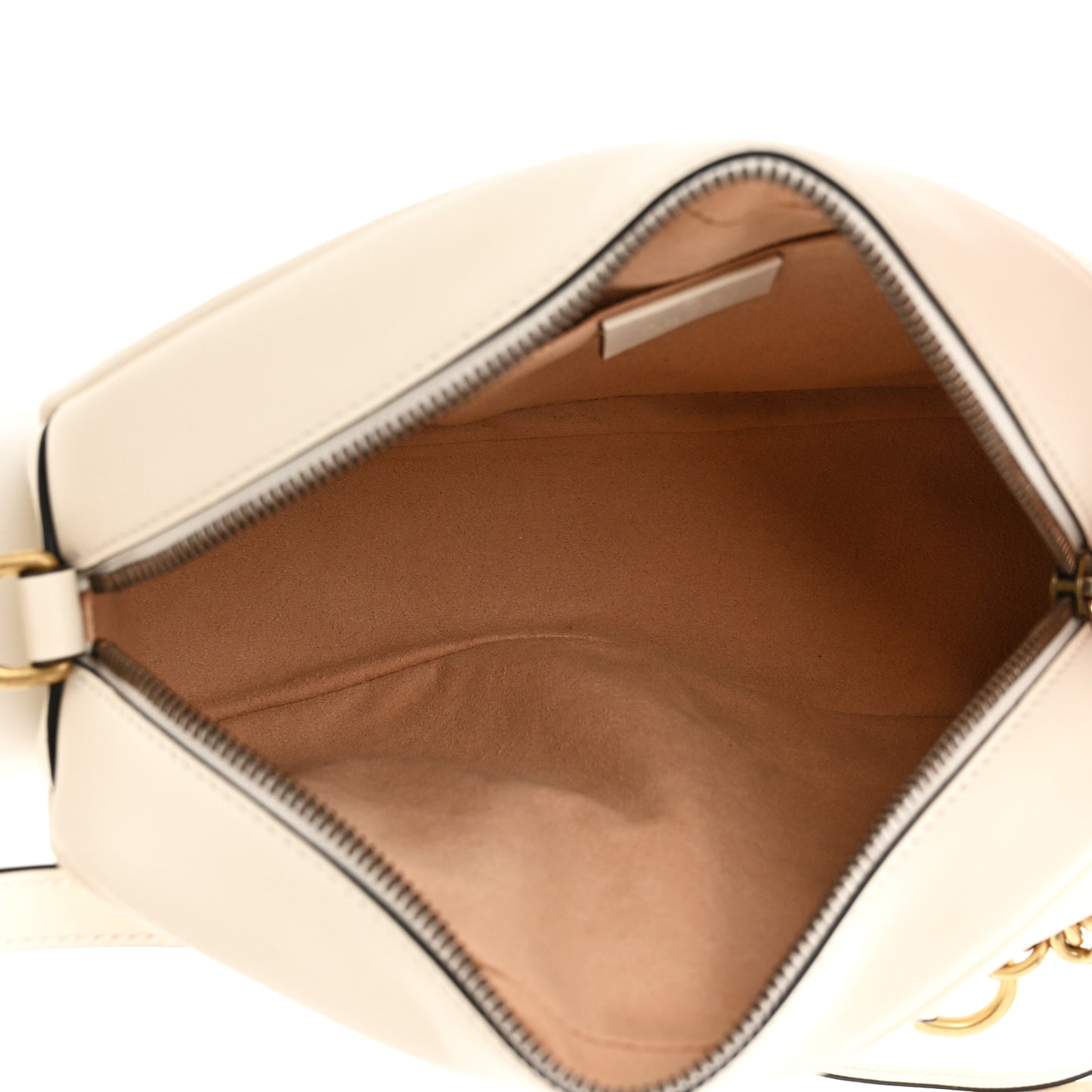 Calfskin Matelasse Small GG Marmont Chain Shoulder Bag White