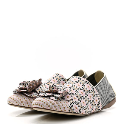 Chanel Grosgrain Camellia Mocassin Loafers 40 Multicolor 3 of 11