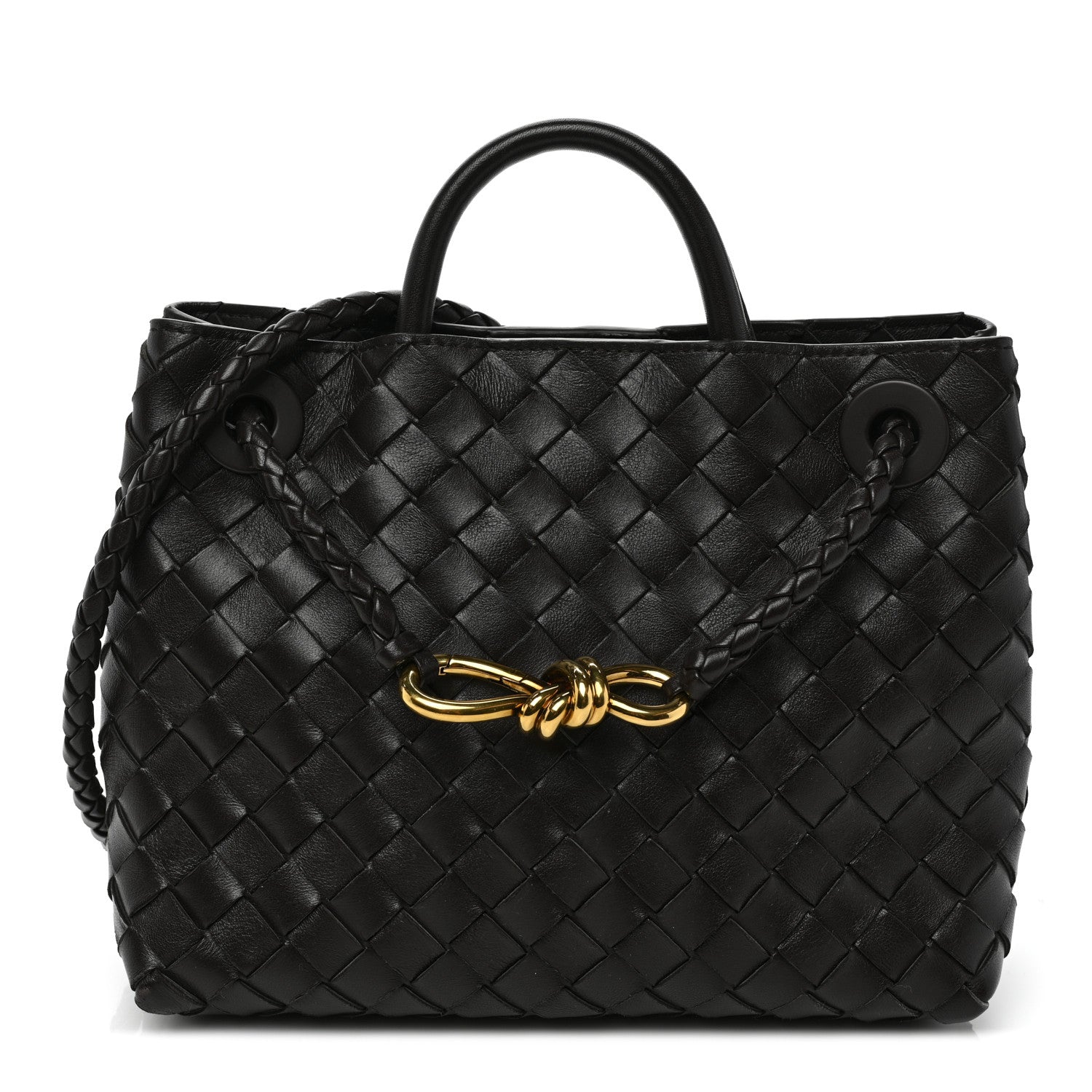 Bottega Veneta Nappa Intrecciato Small Andiamo Shoulder Bag Fondant 1 of 7
