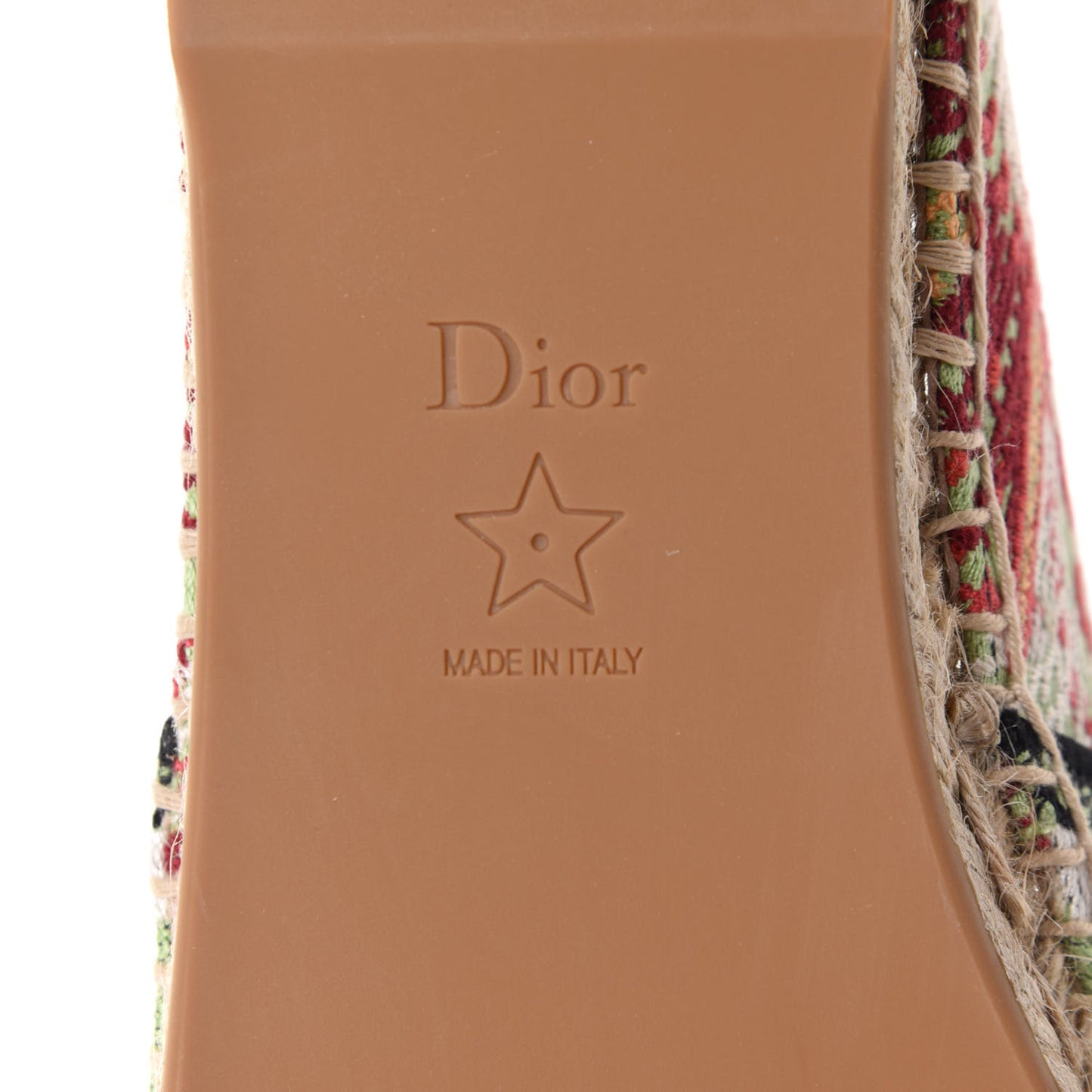 Embroidered Dior In Lights Granville Espadrille 38 Multicolor
