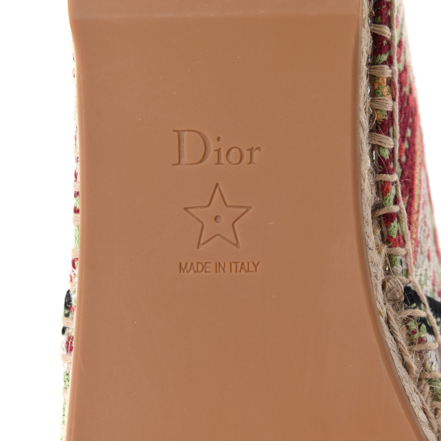 Christian Dior Embroidered Dior In Lights Granville Espadrille 38 Multicolor 8 of 10