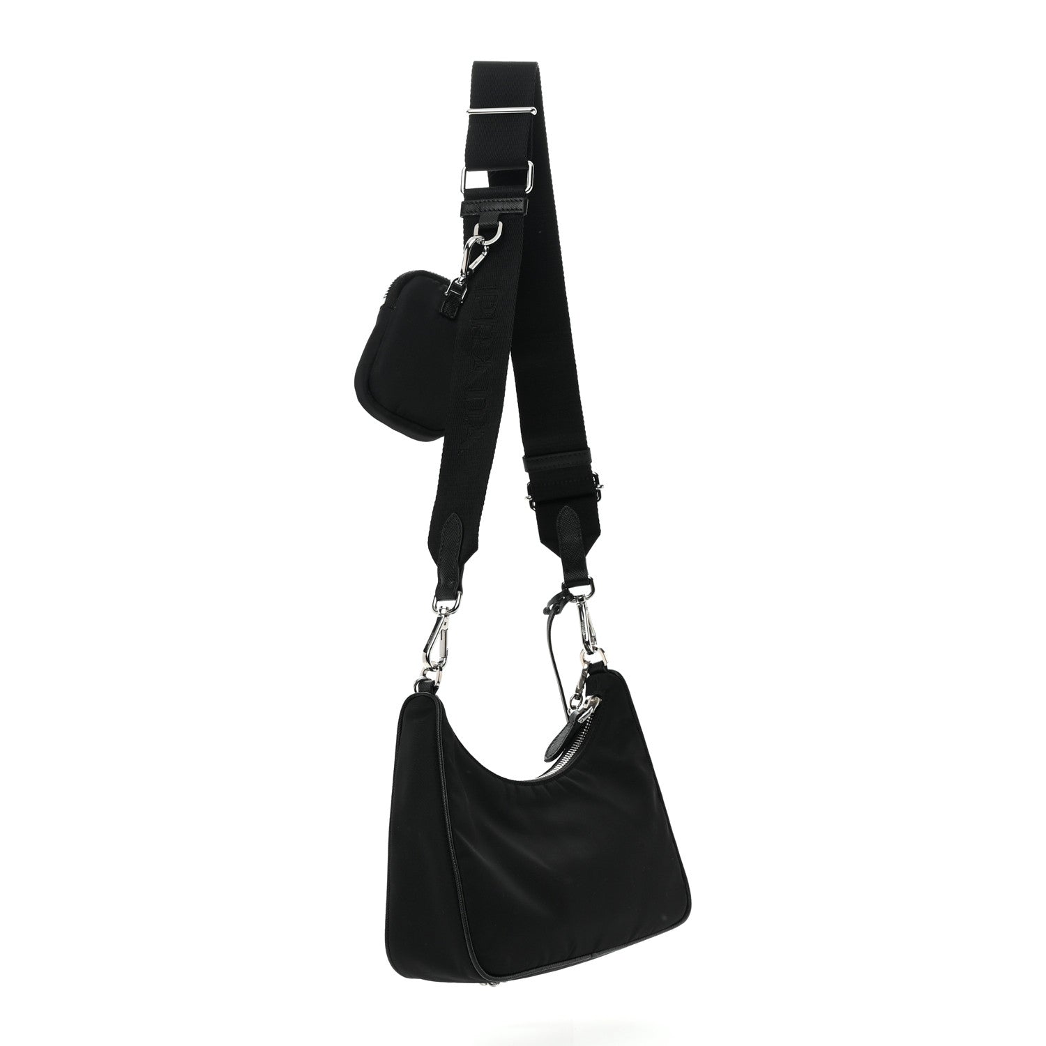 Prada Nylon Re-Edition 2005 Shoulder Bag Black 3 of 14