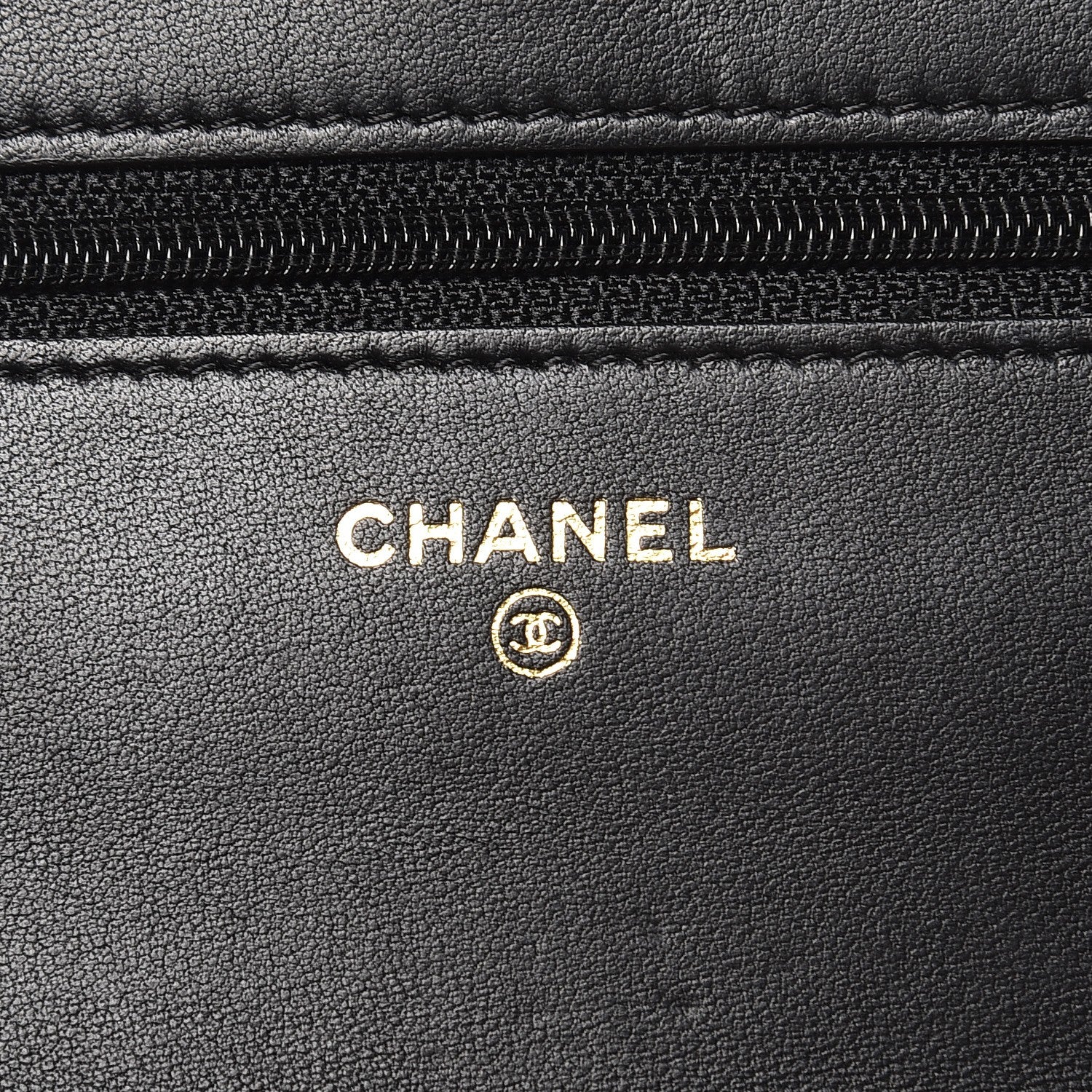 Chanel Lambskin Quilted Wallet On Chain WOC Black 6 of 10