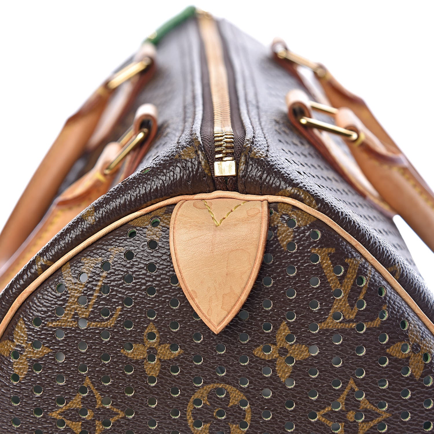 Louis Vuitton Monogram Perforated Speedy 30 Green 16 of 17