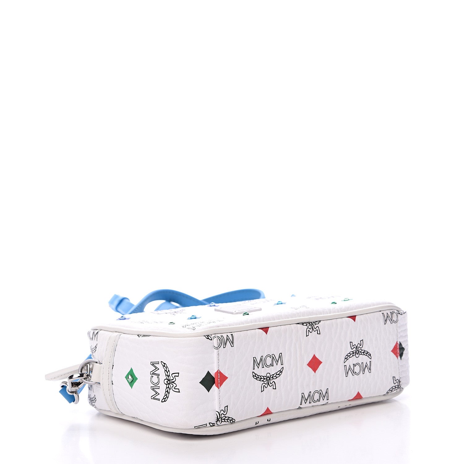 MCM Skyoptic Visetos Spectrum Diamond Camera Bag White 3 of 11