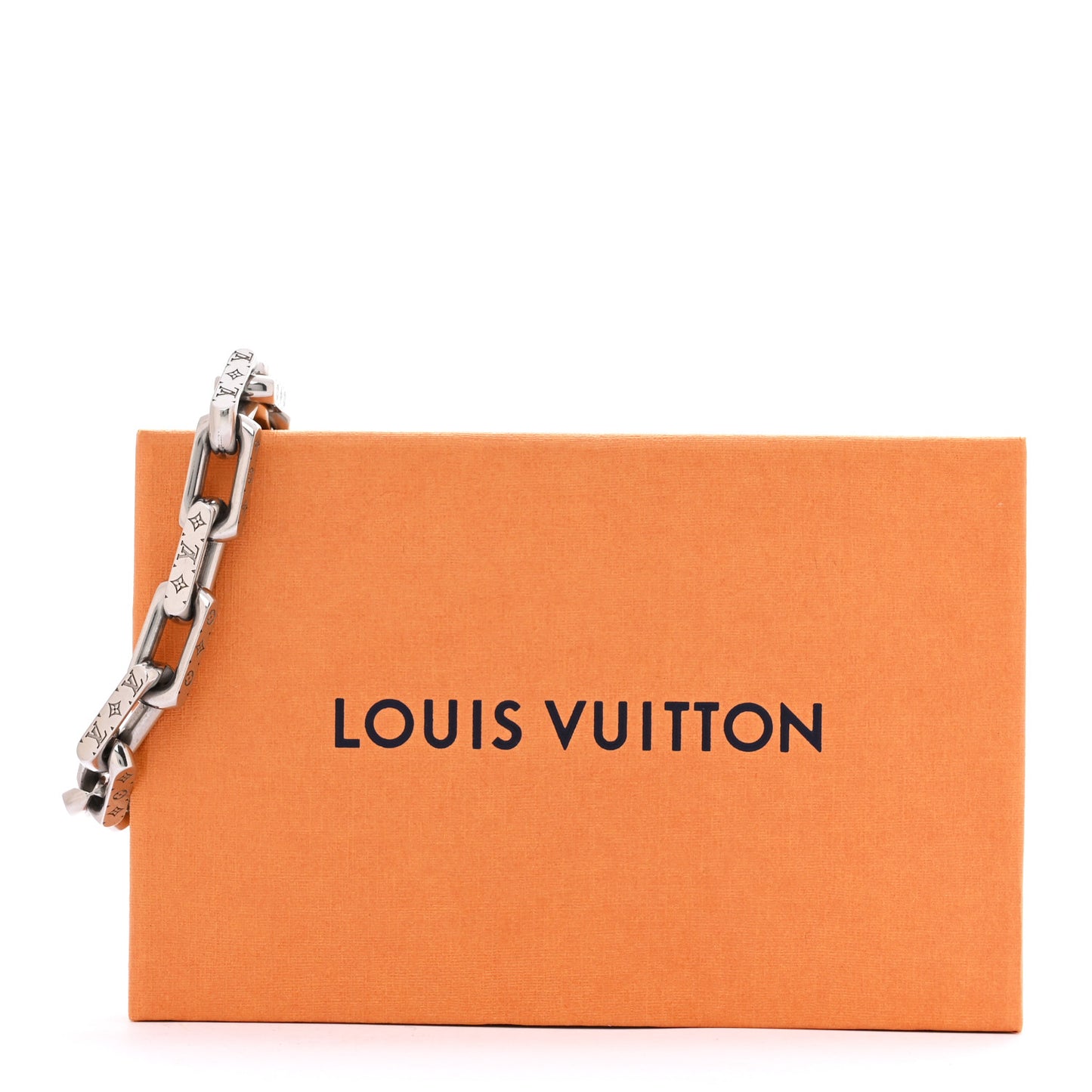 Monogram Chain Bracelet M Silver