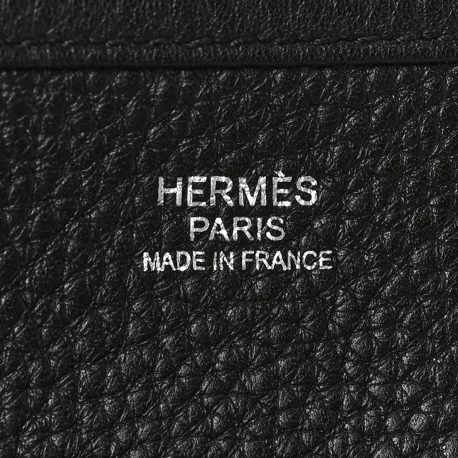 Hermes Taurillon Clemence Evelyne PM Black 6 of 8