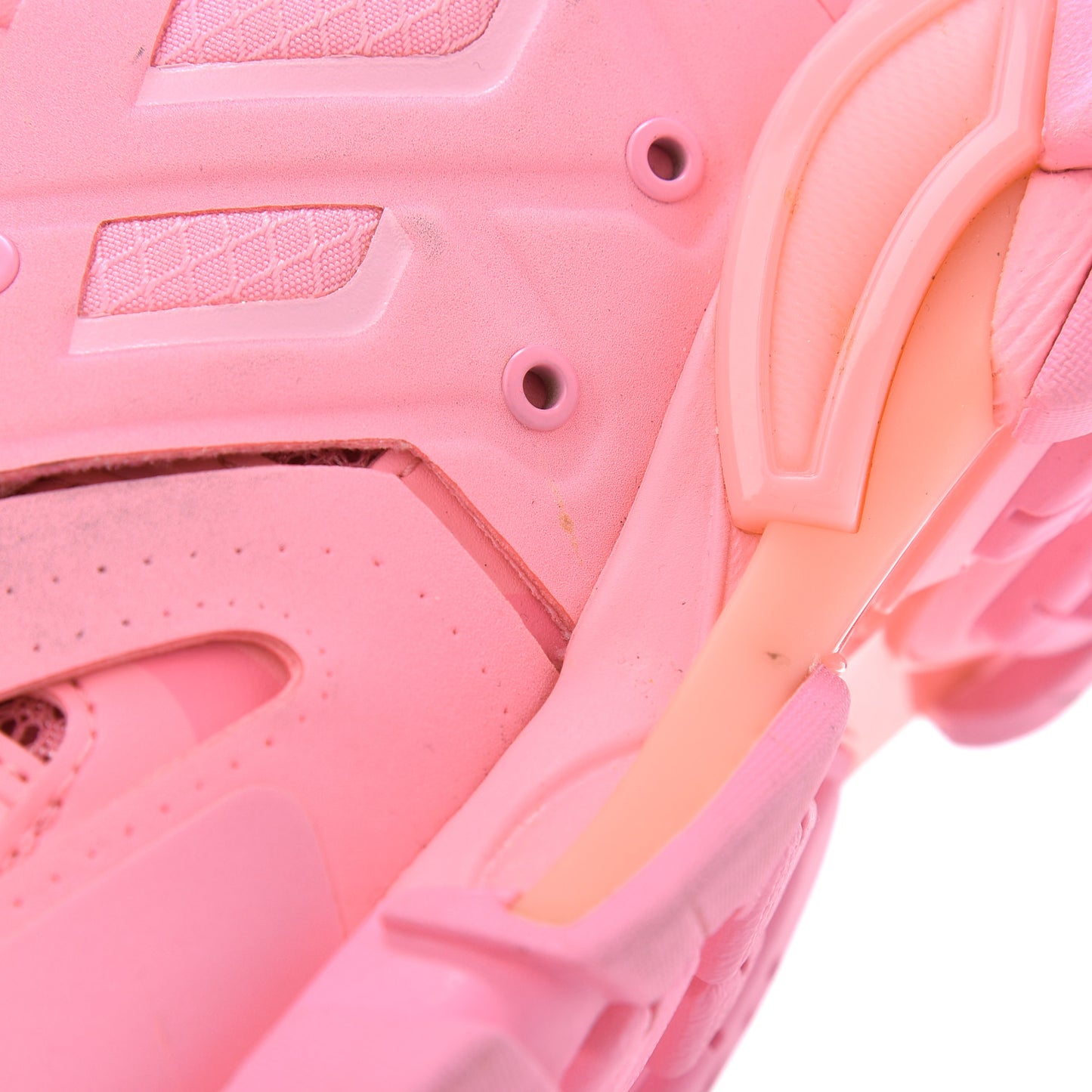 Mesh Nylon Womens Track Sneakers 37 Pink