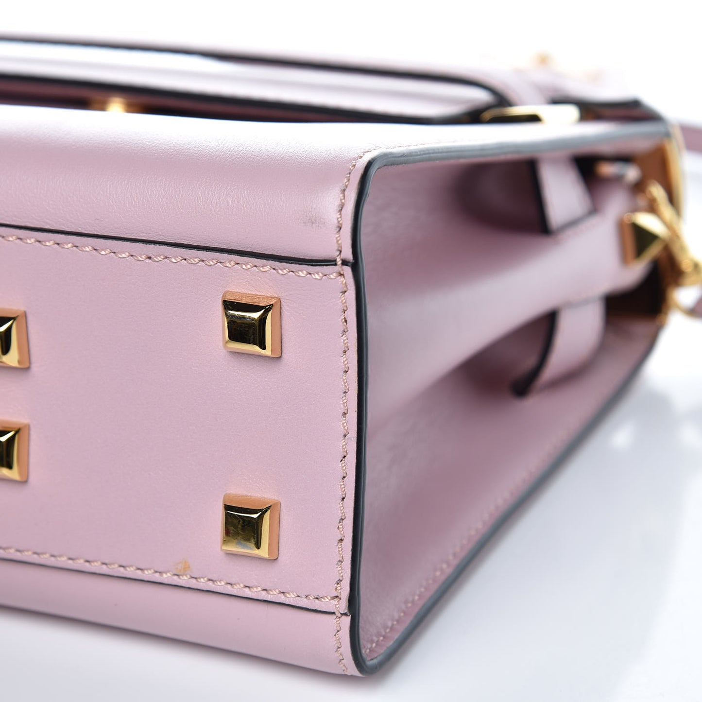 Vitello Small My Rockstud Frame Bag Poudre