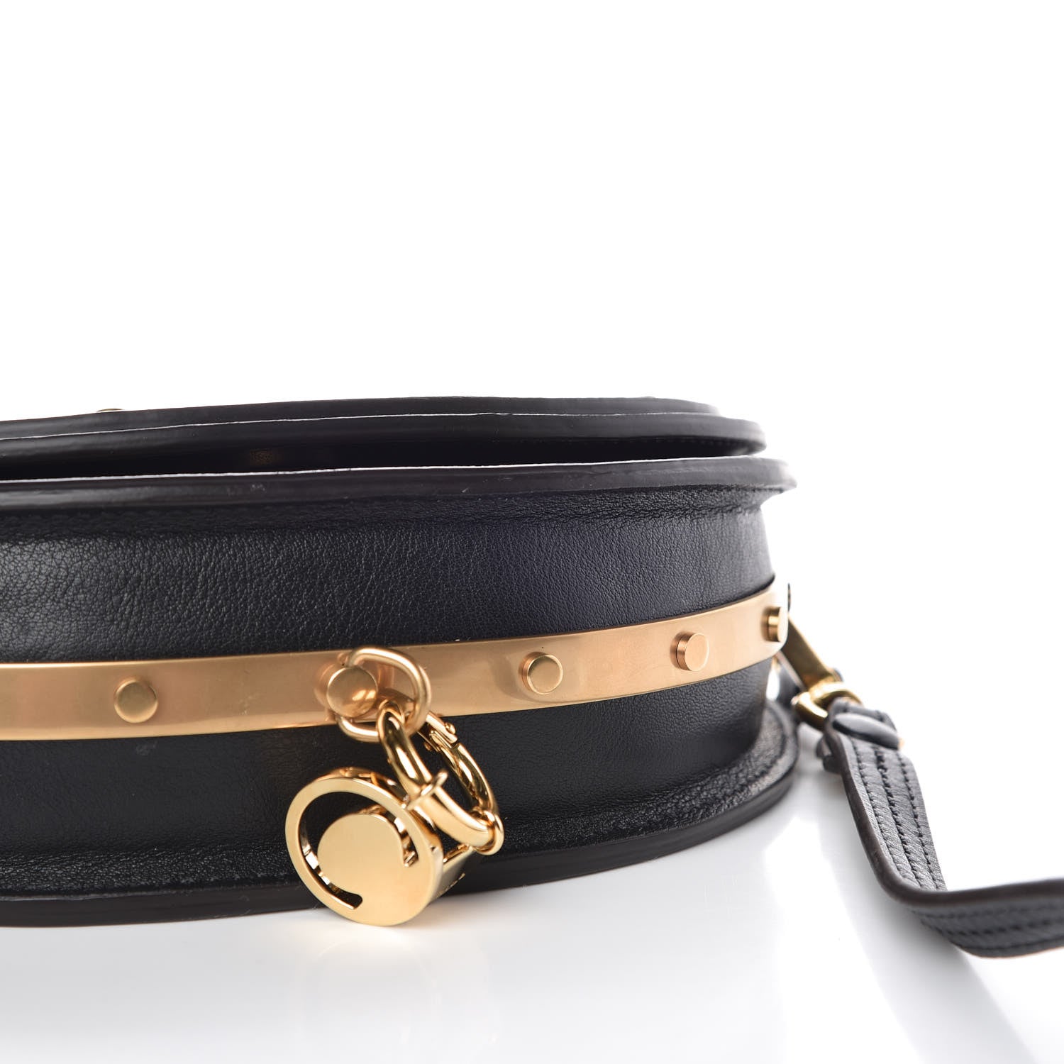 Chloe Calfskin Small Nile Bracelet Minaudiere Bag Black 8 of 8
