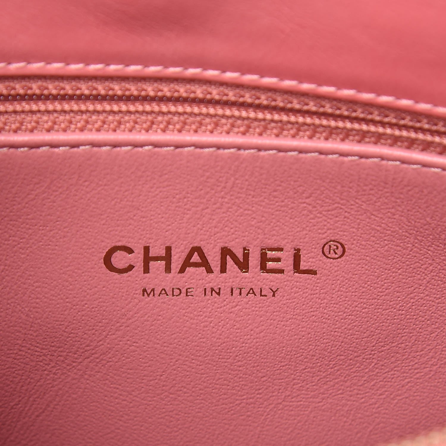 Chanel Calfskin Lizard Chevron Quilted Small Coco Handle Flap Pink 6 of 7