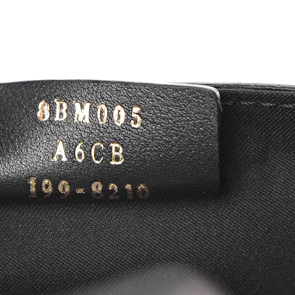 Fendi Vitello Cruise F is Fendi Bi-Color FF 1974 Embossed Envelope Belt Bag Maya Black 9 of 13