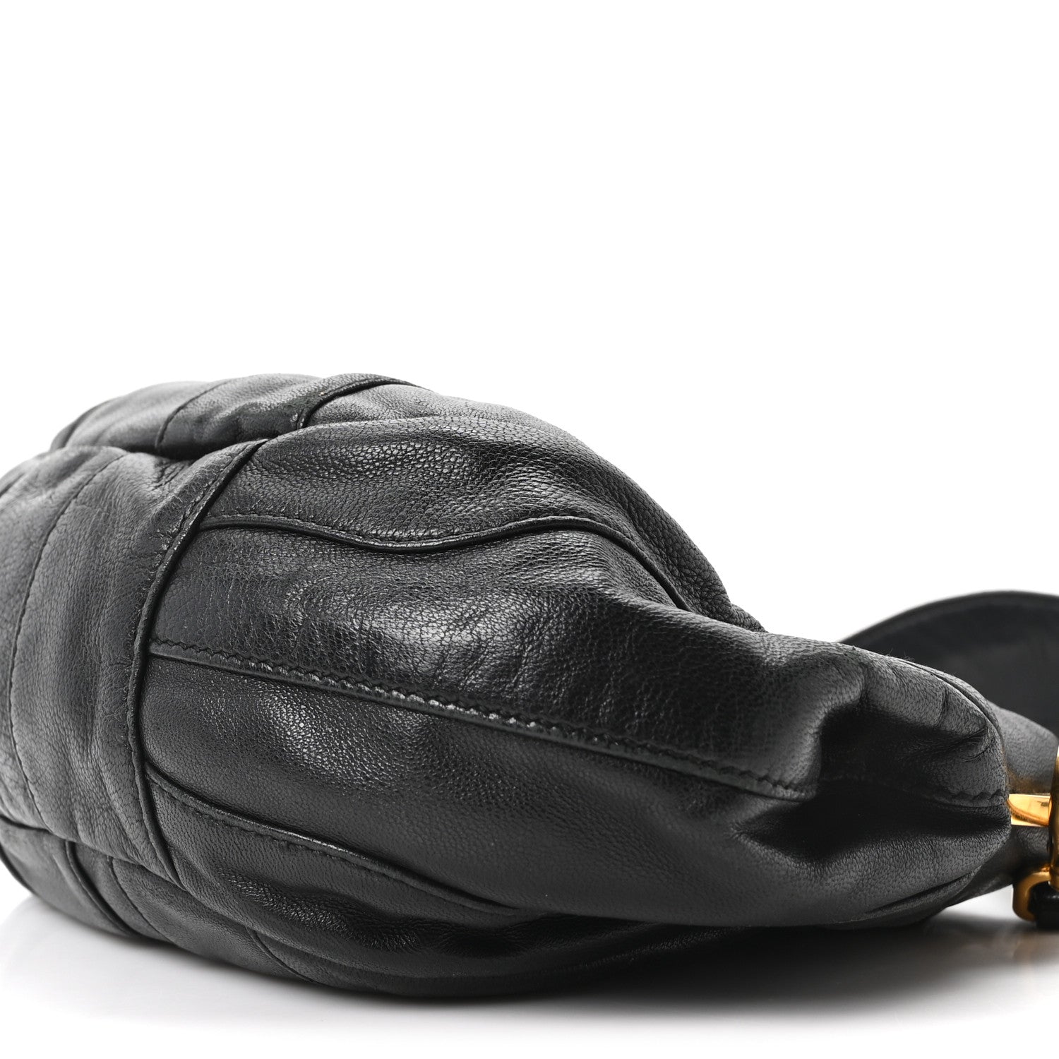 Prada Nappa Stripes Mini Shoulder Bag Black 9 of 9
