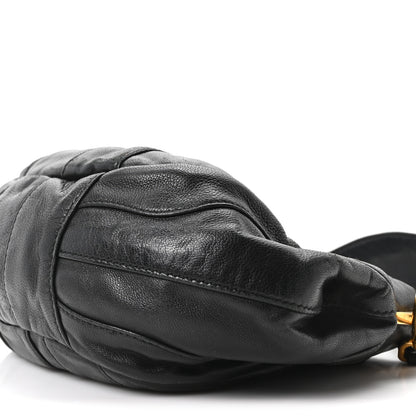Prada Nappa Stripes Mini Shoulder Bag Black 9 of 9