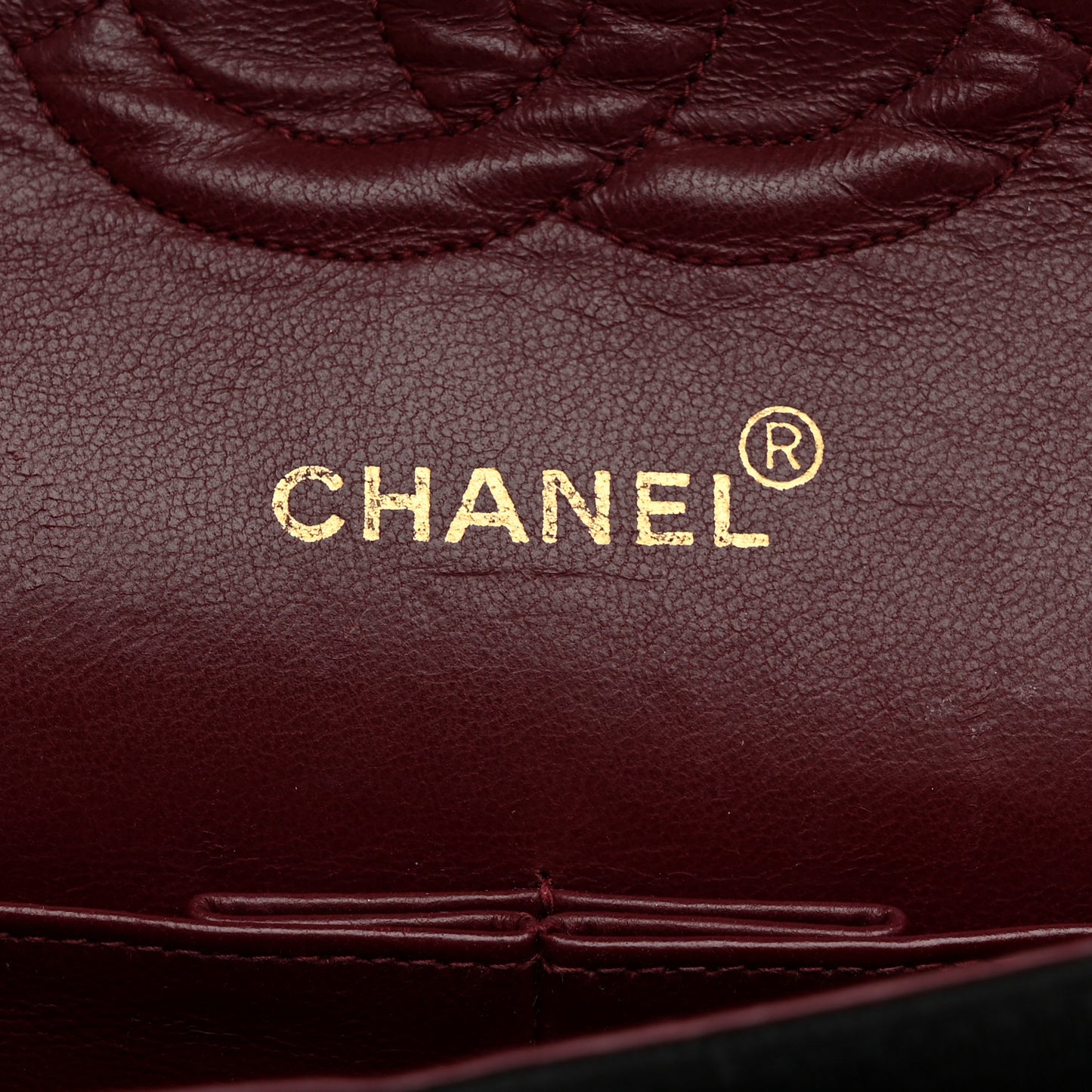 Jersey Quilted Small Double Flap Black