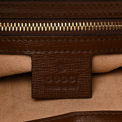 Gucci GG Supreme Monogram Azalea Calfskin Web Small Jackie 1961 Hobo Beige Ebony Brown Sugar 6 of 11