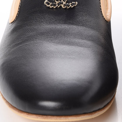 Chanel Lambskin CC Chain Loafers 37.5 Black 11 of 13