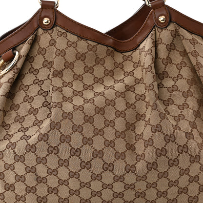 Gucci Monogram Large Sukey Tote Brown 8 of 15