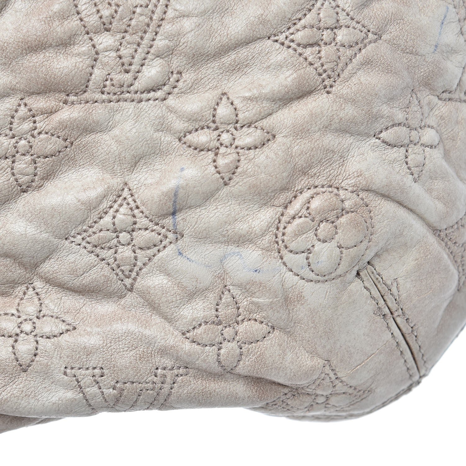 Louis Vuitton Lambskin Olympe Nimbus GM Ecru 11 of 11