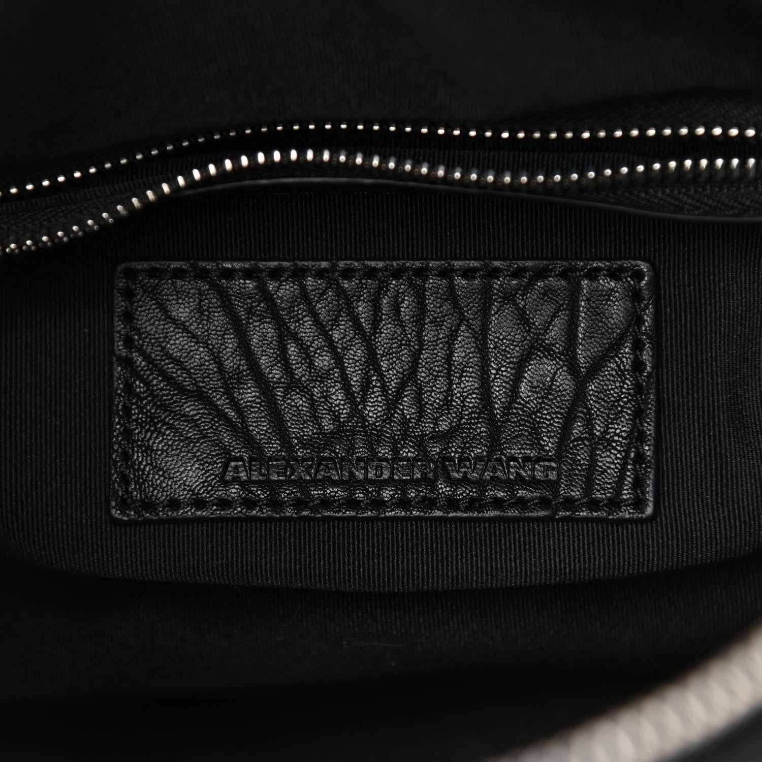 Alexander Wang Pebbled Lambskin Mini Rockie Black Rhodium Hardware 5 of 6