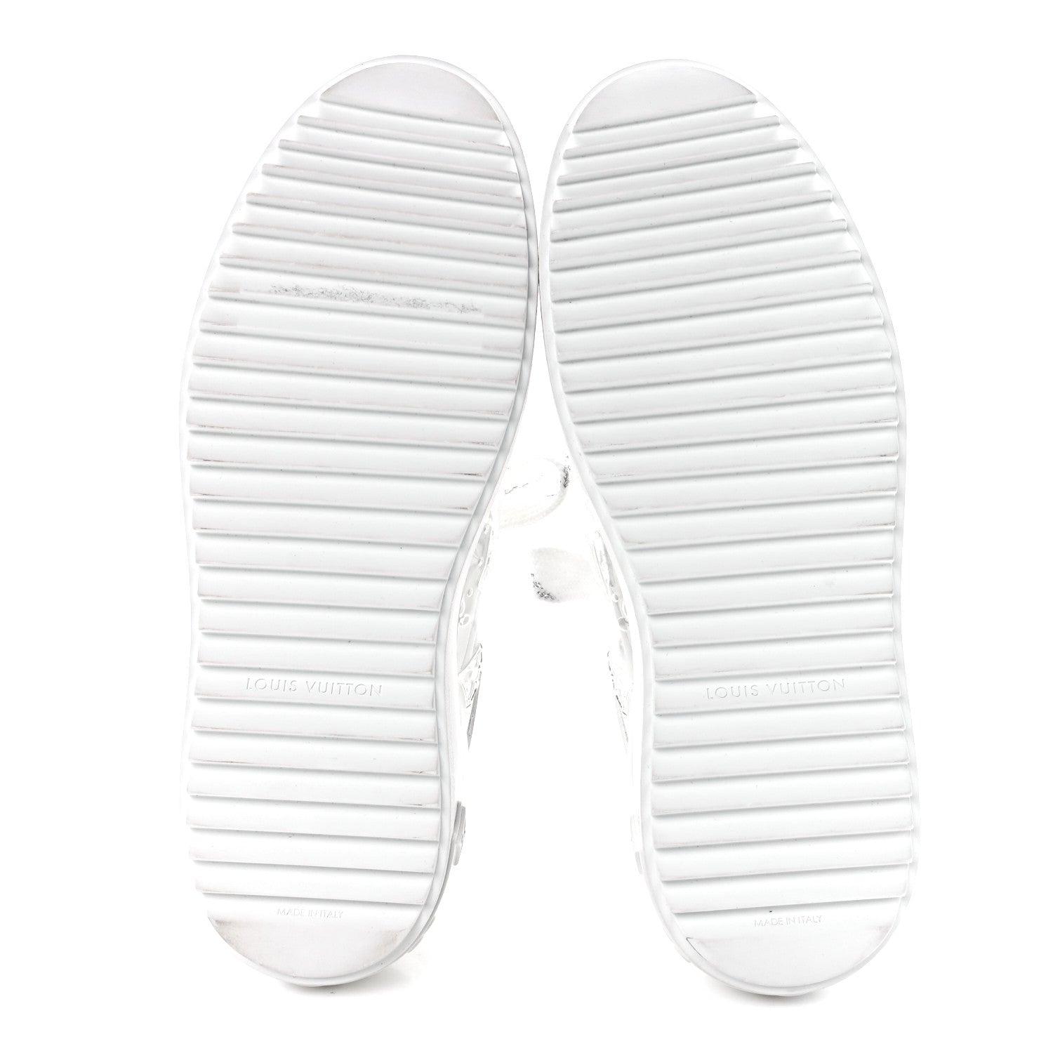 Louis Vuitton Monogram PVC Time Out Sneakers 38.5 Silver 5 of 10