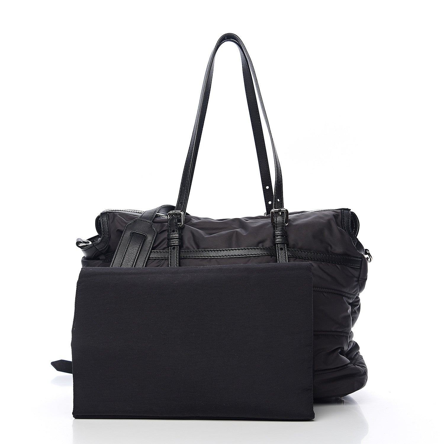 Burberry Nylon House Check Quilted Abbey Diaper Bag Black 2 of 9