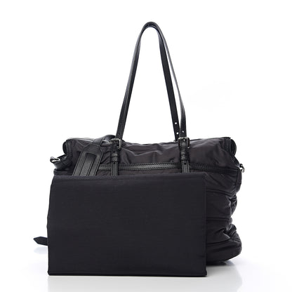 Burberry Nylon House Check Quilted Abbey Diaper Bag Black 2 of 9