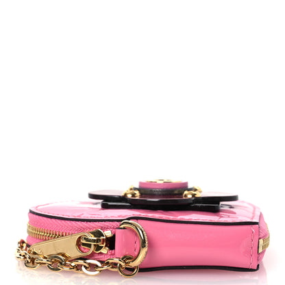 Louis Vuitton Vernis Flower Heart Coin Purse Light Pink 4 of 7