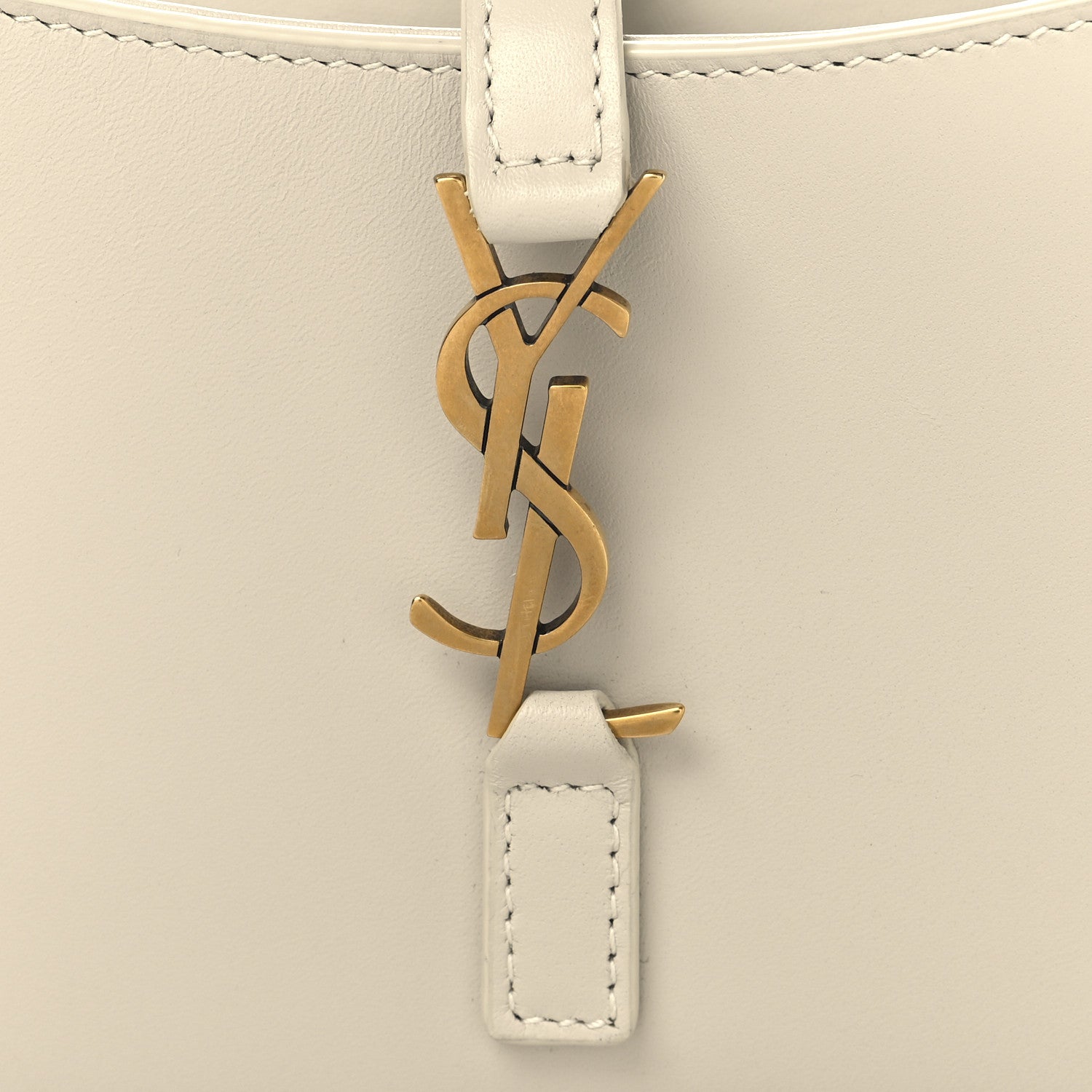 Saint Laurent Smooth Calfskin Le 5 A 7 Mini Hobo Crema Soft 7 of 9
