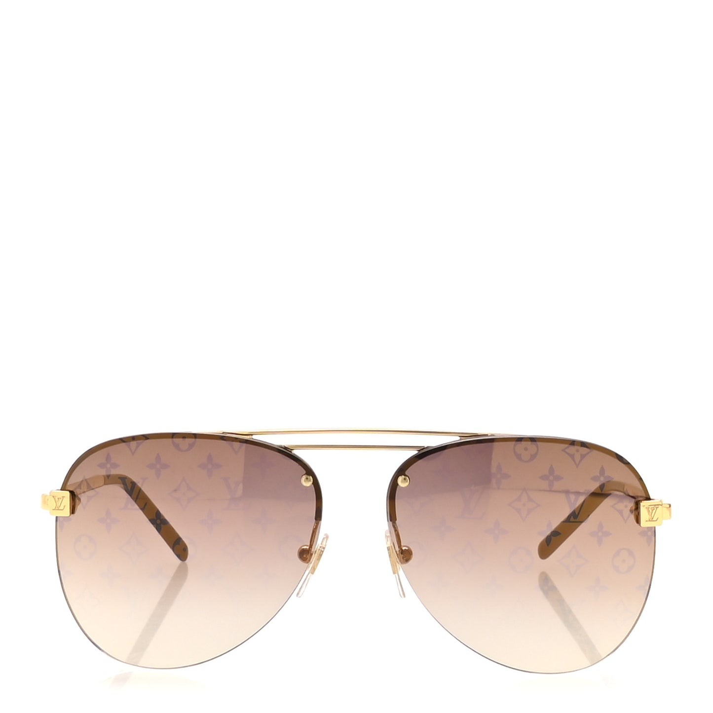 Metal Clockwise Sunglasses Z1020W Gold
