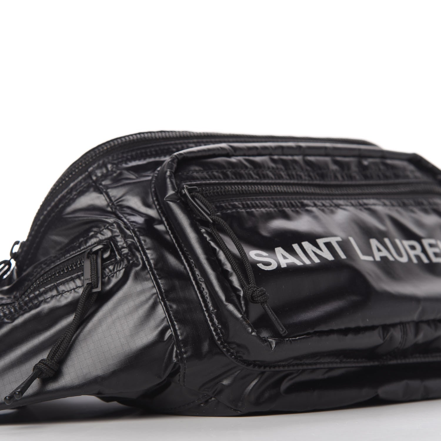 Saint Laurent Nylon Logo Ripstop Body Belt Bag Black 6 of 10