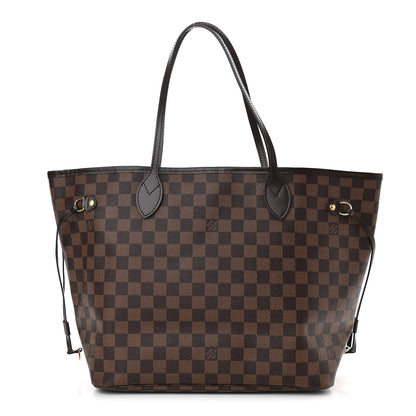 Louis Vuitton Damier Ebene Neo Neverfull MM Rose Ballerine 1 of 9