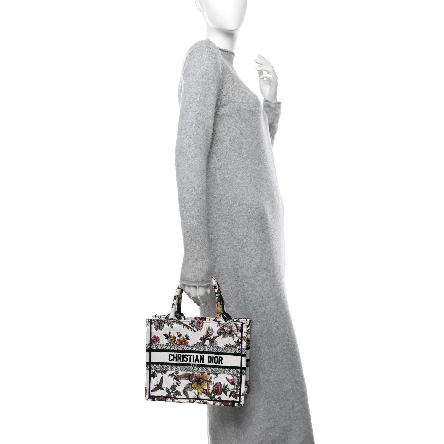 Christian Dior Canvas Embroidered Small Jardin Botanique Book Tote Multicolor Multicolor 2 of 10