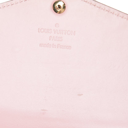 Louis Vuitton Vernis Sarah Wallet NM Rose Ballerine 6 of 16