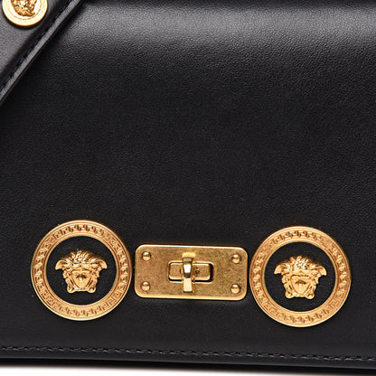 Versace Calfskin Small Icon Chain Bag Black 9 of 11