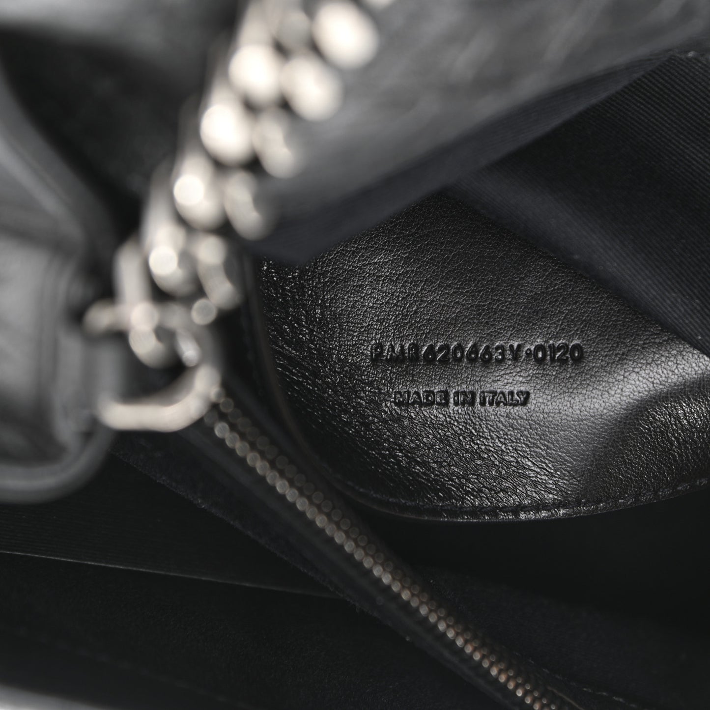 Calfskin Crocodile Embossed Medium West Hollywood Monogram Fold-Over Black