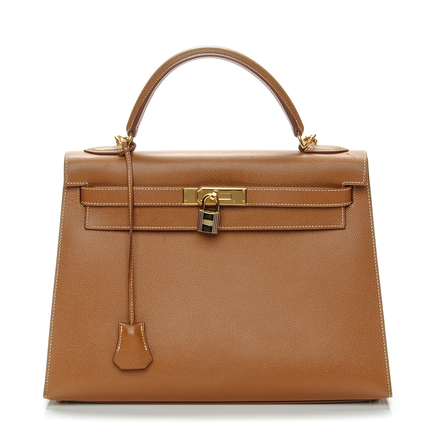 Hermes Courchevel Kelly Sellier 32 Gold 1 of 29