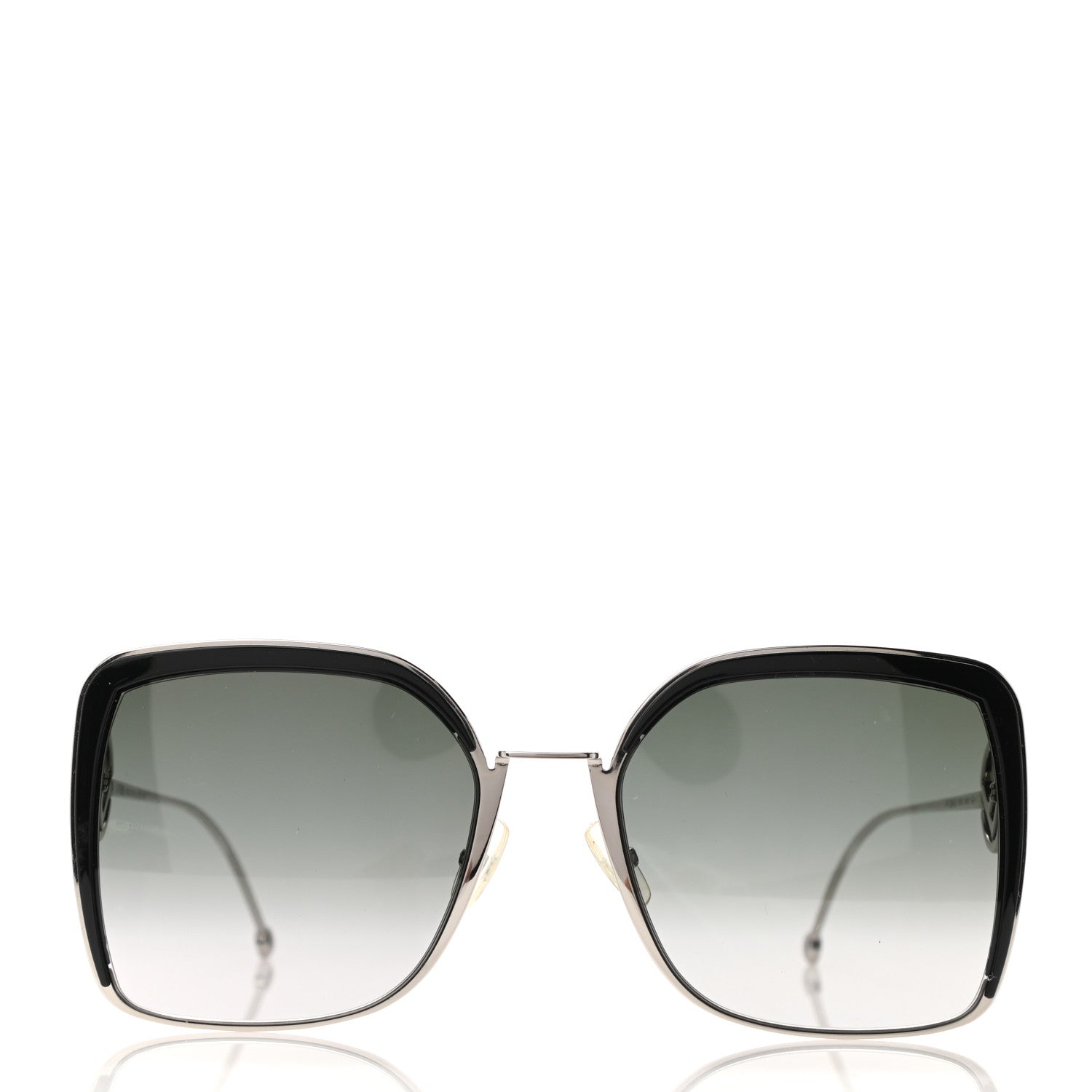 Fendi Metal Acetate F is Fendi Square Sunglasses FF 0294/S Silver 3 of 4