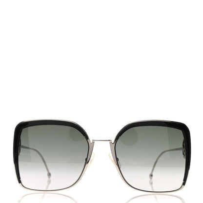 Fendi Metal Acetate F is Fendi Square Sunglasses FF 0294/S Silver 3 of 4