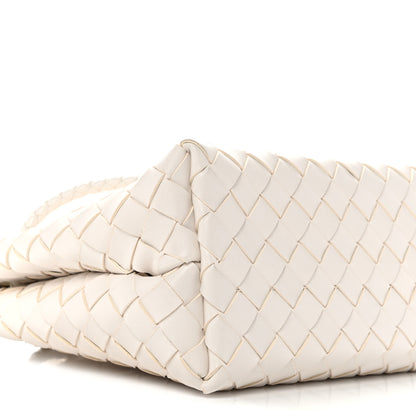 Bottega Veneta Nappa Intrecciato Small Andiamo Shoulder Bag White 8 of 9