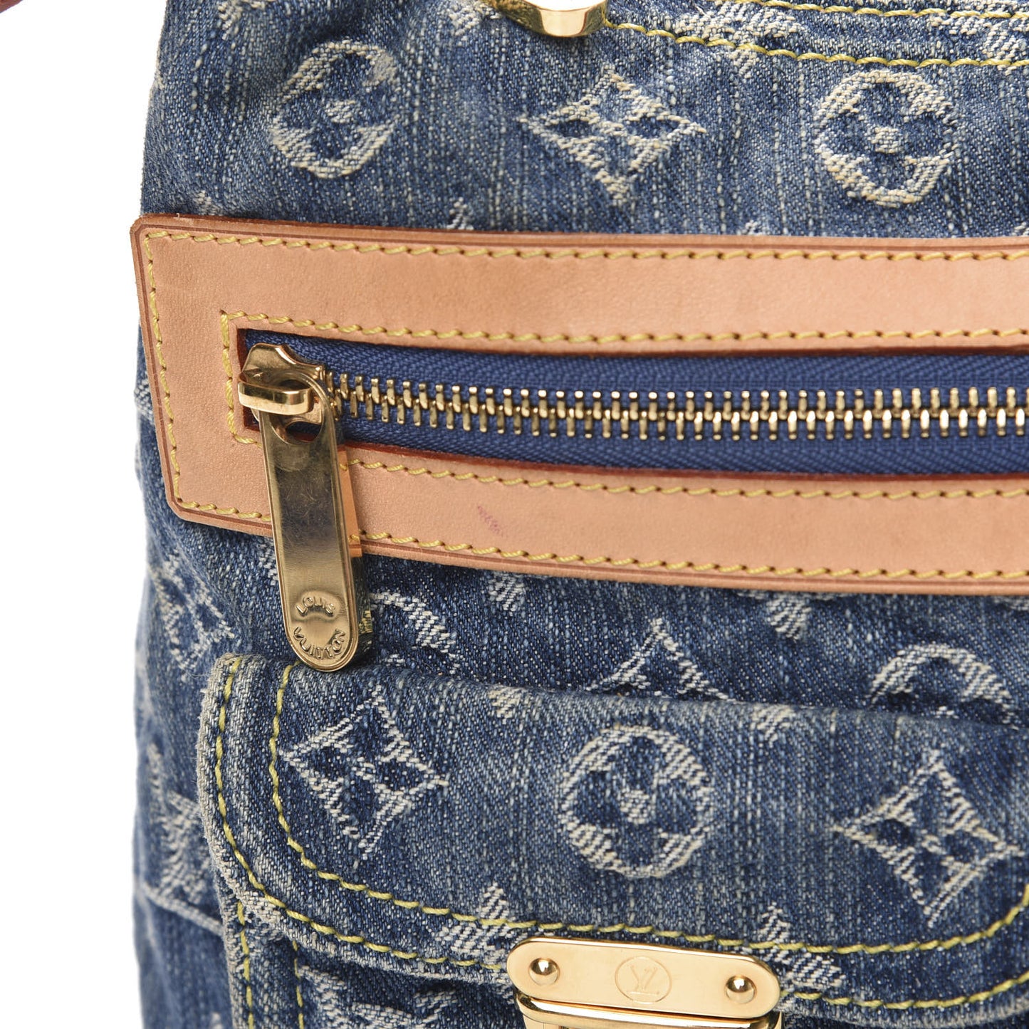 Monogram Denim Baggy PM Blue