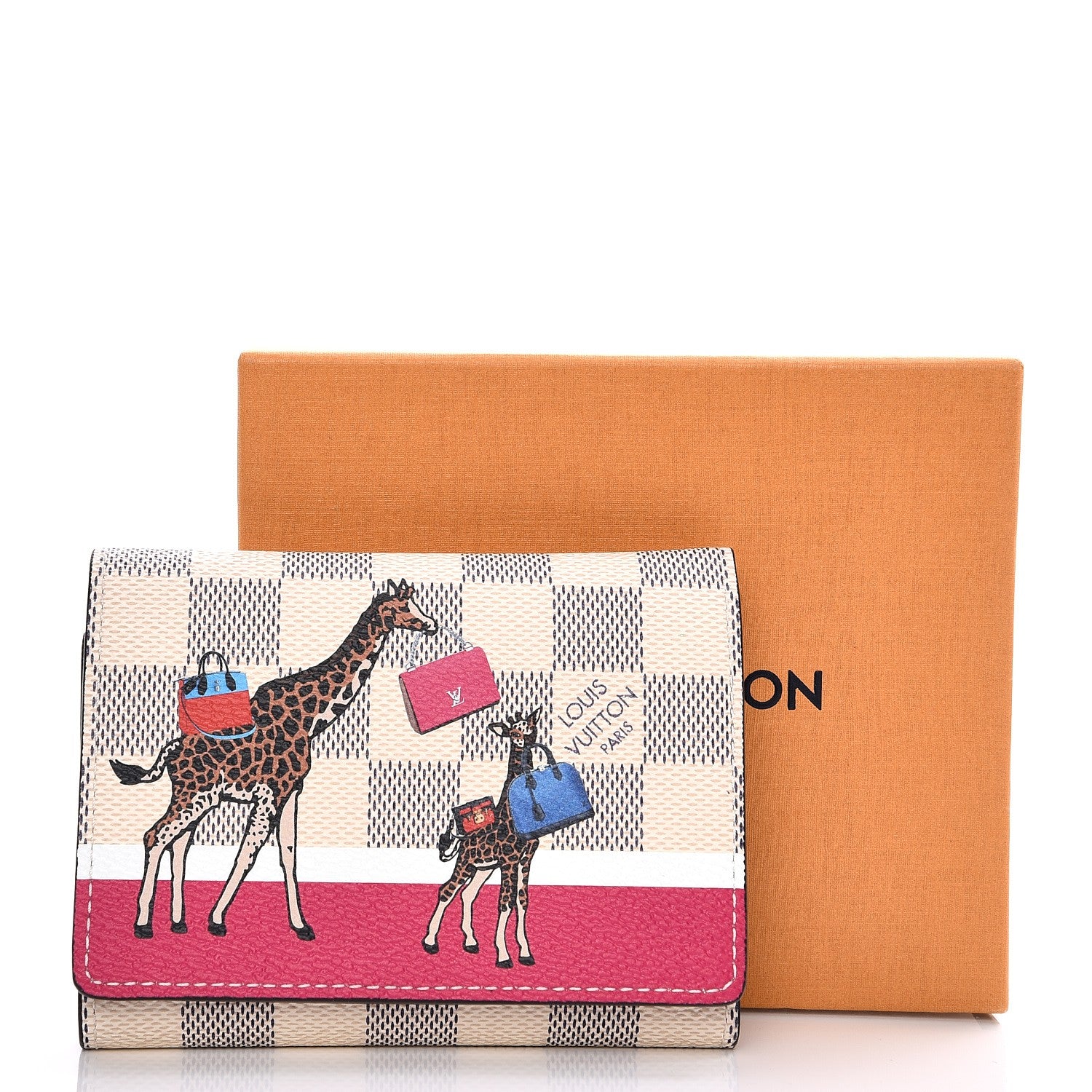 Louis Vuitton Damier Azur 2017 Christmas Animation Victorine Wallet 8 of 8