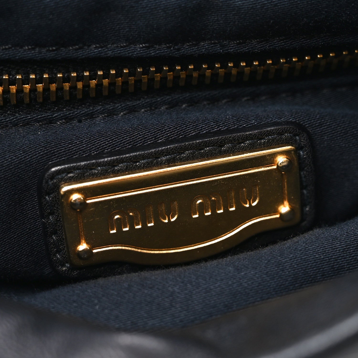 Miu Miu Nappa Matelasse Coffer Hobo Black 6 of 9