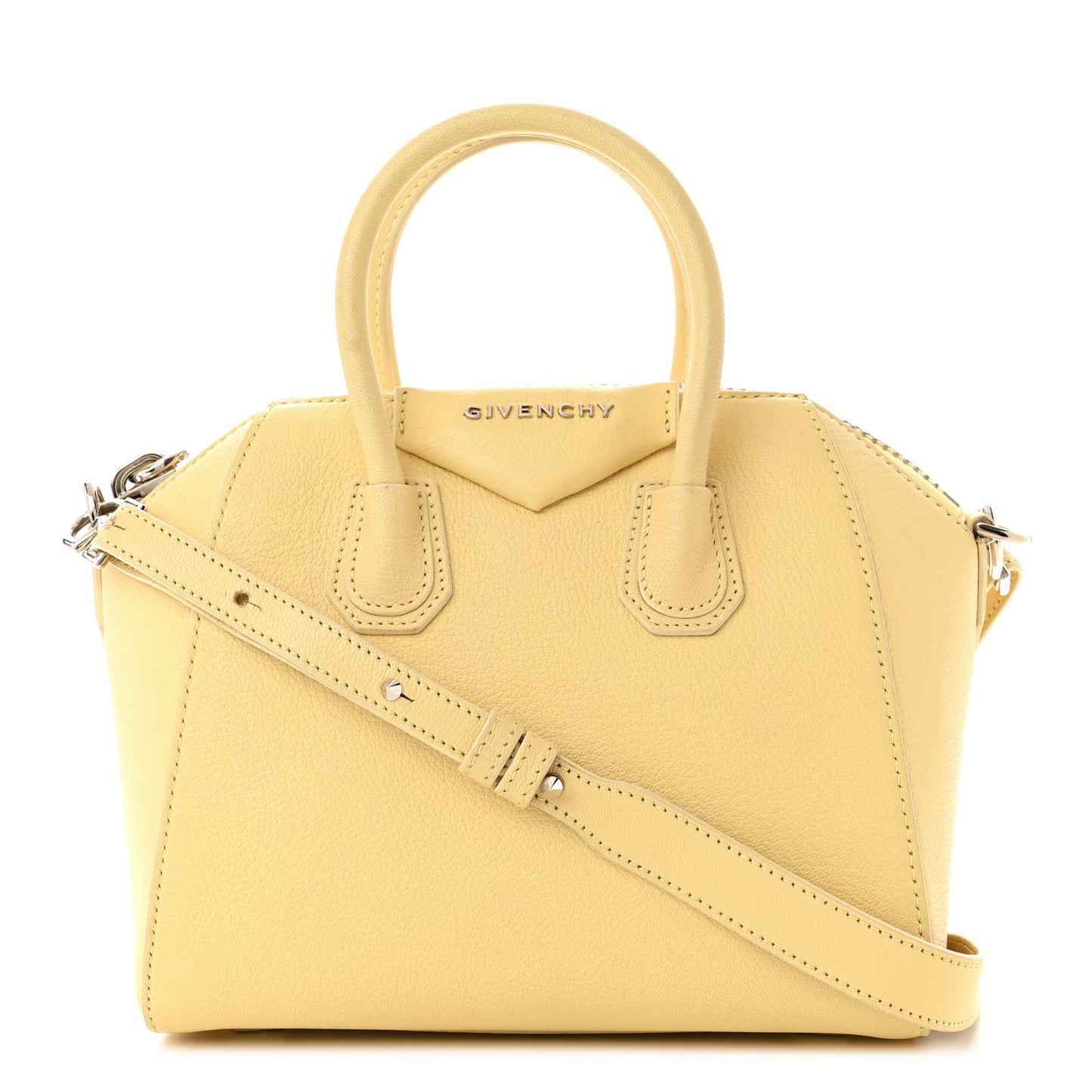 Sugar Goatskin Mini Antigona Yellow