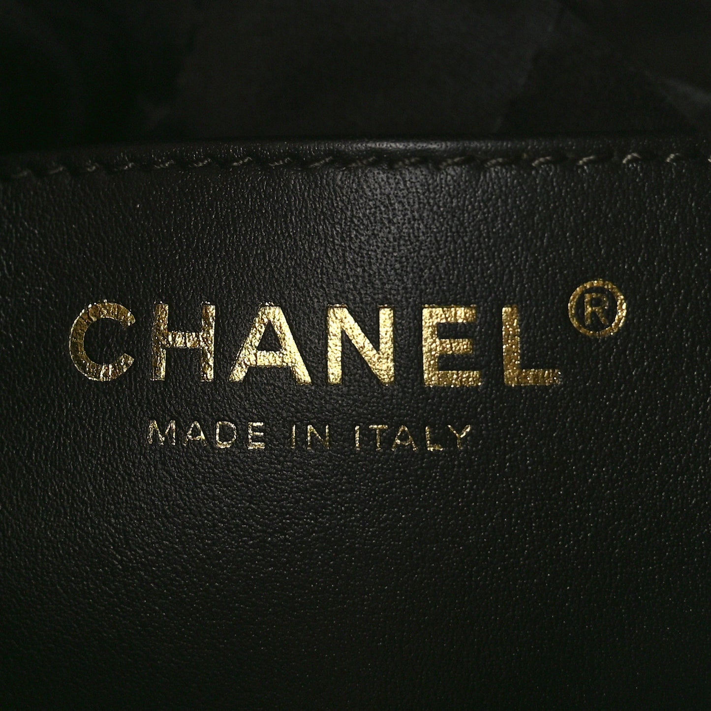 Shiny Calfskin Quilted Mini Chanel 22 Black